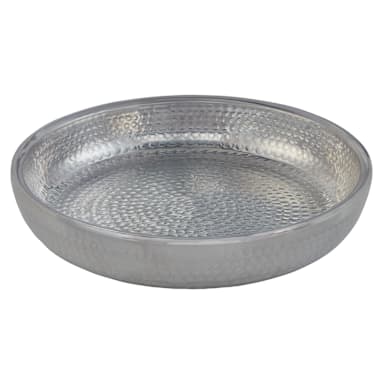 American Metalcraft ADSEAS12 Silver Hammered 12 x 2.25" Tray