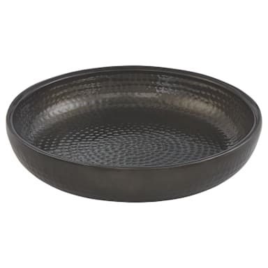 American Metalcraft ADSEAB14 Black Hammered 14 x 2.5" Tray