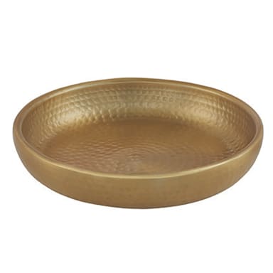 American Metalcraft ADSEAG12 Gold Hammered 12 x 2.25" Tray