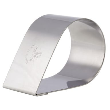 Matfer Bourgeat 376021 4-Pc. S/S Tear Nonnette Ring - 4 / PK