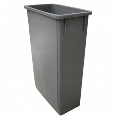 Darling Foodservice Gray Slim 23 Gallon Waste Container