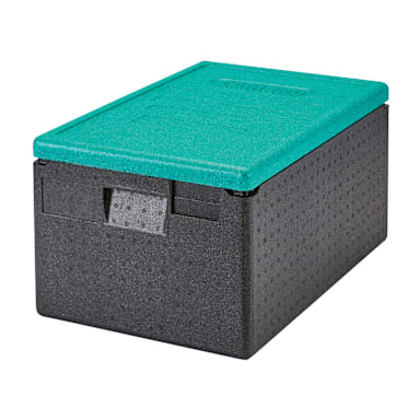 Cambro EPP180CLSW360 48.6 Quart Gobox Catering Box with Green Lid