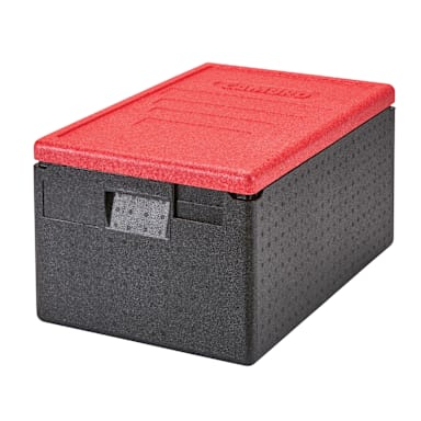 Cambro EPP180CLSW365 48.6 Quart Gobox Catering Box with Red Lid