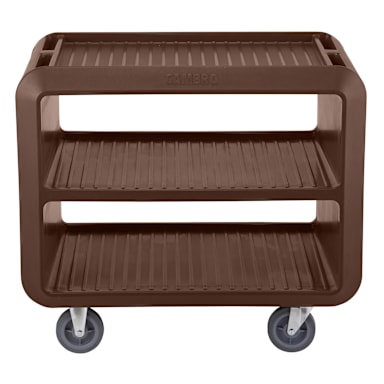 Cambro SC337S131 Brown Pro Service Cart with 4 Swivel Casters