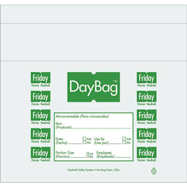 DayMark 110920 Clear / Green Friday 10 x 8-1/2 Portion Bag - 2000 / PK