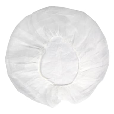 Hospeco DA-BC240 Polypropylene White 24" Bouffant Cap