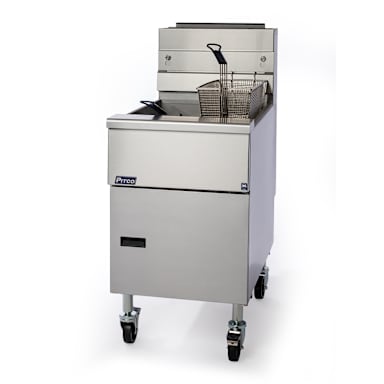 Pitco SG18S WITH CASTERS Solstice Floor Model LP Fryer with Casters