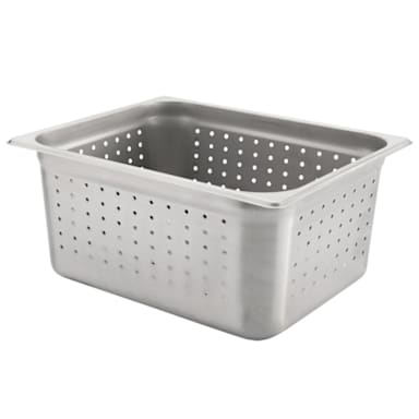 Darling Foodservice 5001056 S/S Perforated Half Size x 6"D Food Pan