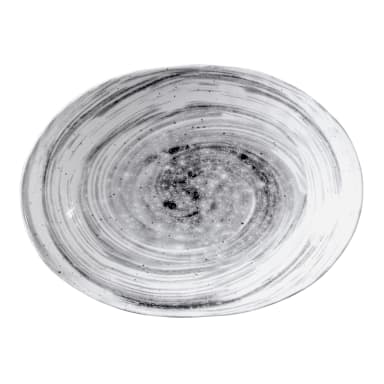 EGS D1181OV-BD Van Gogh Black 11" x 8-3/8" 31 Oz. Plate - 6 / CS