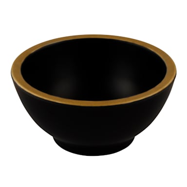 EGS B245052-GLDB Kobe Black / Gold 13 Oz. Bowl - 6 / CS