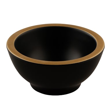 EGS B245035-GLDB Kobe Black / Gold 4 Oz. Bowl - 6 / CS