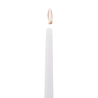 Hollowick TP12W-12DZ White Select Wax 12" Taper Candle