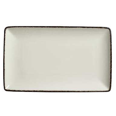 Steelite 17560550 Charcoal Dapple 10-5/8" x 6-1/2" Platter - 6 / CS