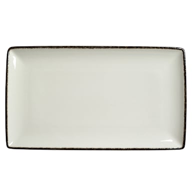 Steelite 17560556 Charcoal Dapple 12-1/2" x 7-1/2" Platter - 6 / CS