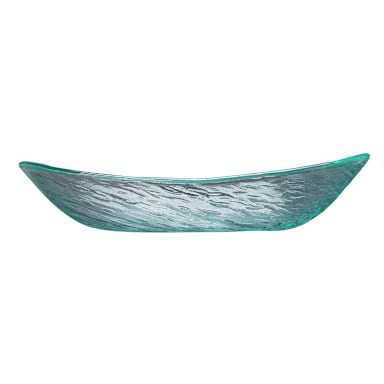 Steelite 6512G377 Scape Glass Clear Oval 19 Ounce Bowl - 6 / CS