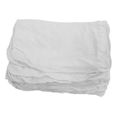 Darling Foodservice 25 Lb Box White Shop Towels
