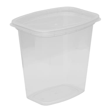 Cube Packaging DR-532-CB Translucent 32 Oz. Container