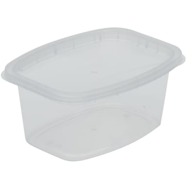 Cube Packaging DR-516-CB Translucent 16 Oz. Container