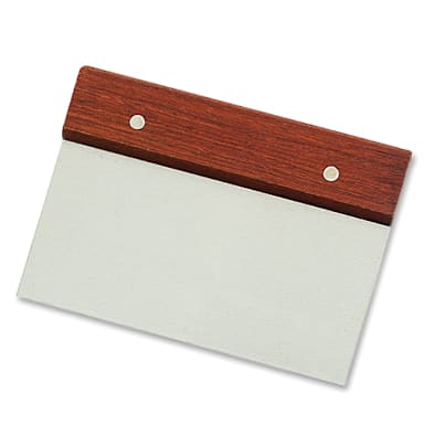 Browne Foodservice 574264 6" x 4" Dough Cutter with Wood Handle