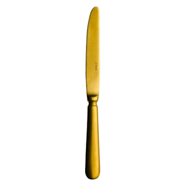 Sola MB257 Baguette Vintage Gold 9" Table Knife - Dozen