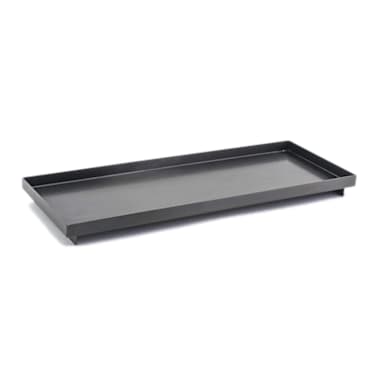 FOH RTR014BKS12 Matte Black 12-1/4" x 4-3/4" Amenity Tray - 6 / CS