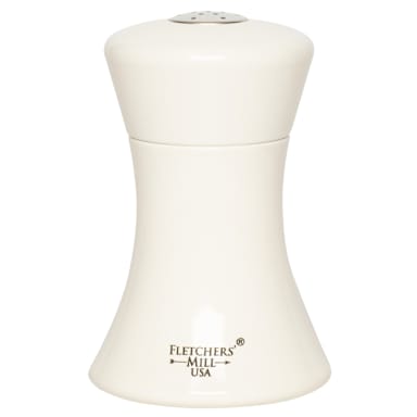 Fletchers Mill SIE04SS24 White Sierra 4" Salt Mill