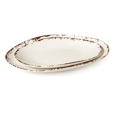 G.E.T. OP-1813-TC Tuscan Osslo 18" x 13" Serving Platter - 3 / CS