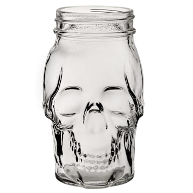 Hospitality Brands HG98007-012 Clear 17-1/2 Ounce Skull Jar