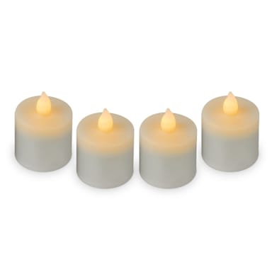 Sterno Products 60320 Amber 1.75" Flameless Tealight Candle - 4 / PK