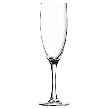 Arcoroc P8793 Romeo Sheer Rim 5-3/4 Oz. Flute Glass