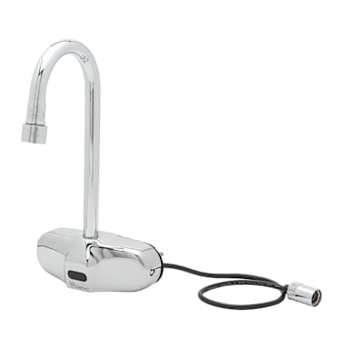 T & S Brass EC-3105 Gooseneck Wall Mount Electronic Faucet