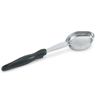 Vollrath 6422620 S/S 6 Oz. Perforated Oval Spoodle with Black Handle