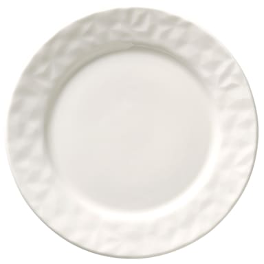 Libbey - Formerly Syracuse China 988001118 Status White Rimmed 6-3/8" Plate