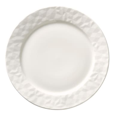 Libbey - Formerly Syracuse China 988001151 Status White Rimmed 10-1/2" Plate