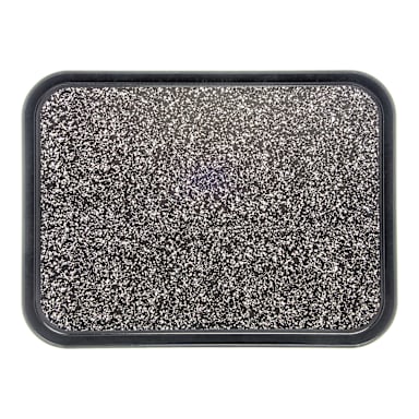 Dinex DXSMC1418NSM03 Black Marble 14" x 18" Non-Skid Tray