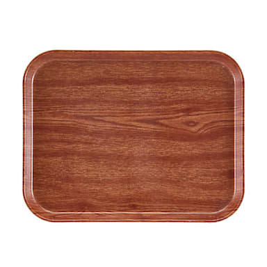 Cambro 1216304 Country Oak 12" x 16-5/16" Cafe Tray