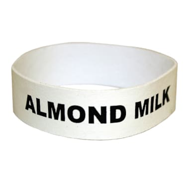 Service Ideas FBALMONDMILK Almond Milk Label for 4" Carafe - 6 / PK