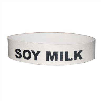Service Ideas FBSOYMILK Soy Milk Label for 4" Carafe - 6 / PK
