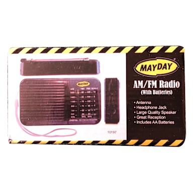 Cintas Corporation 9825 AM/FM Radio with Two AA Batteries