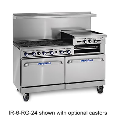 Imperial Range IR-6-G24 Pro Series 60" Gas Restaurant Range