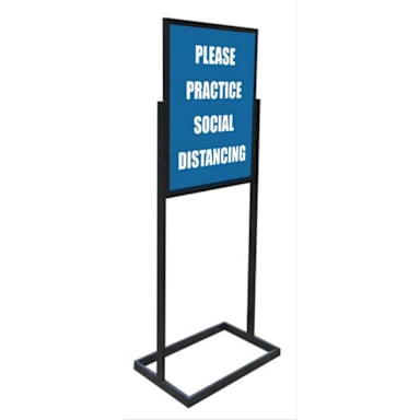 Grand & Benedicts 284-B30H-B Black Freestanding Sign Holder