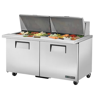 True TSSU-60-24M-B-ST-HC 60" Food Prep Refrigerated Counter