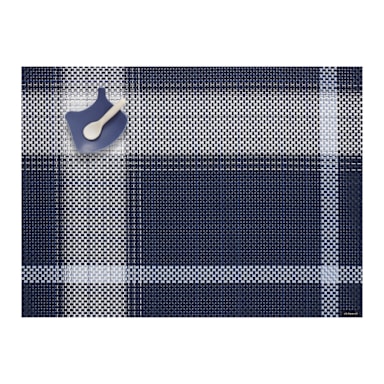 Chilewich 100523-002 Midnight Vinyl 14" x 19" Placemat - 4 / PK