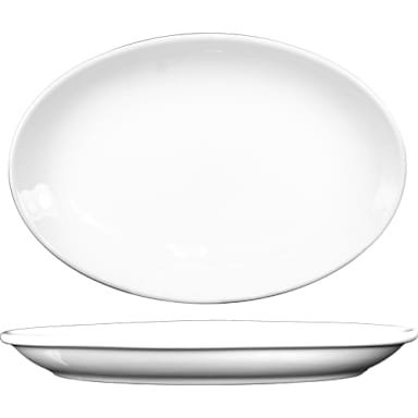 International Tableware DO-13 Torino Euro White 11.8 x 8 Platter