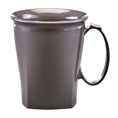 Cambro MDSHM8485 Insulated Smoked Metal Harbor 8 Ounce Mug
