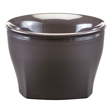 Cambro MDSHB5485 Insulated Smoked Metal Harbour 5 Ounce Bowl