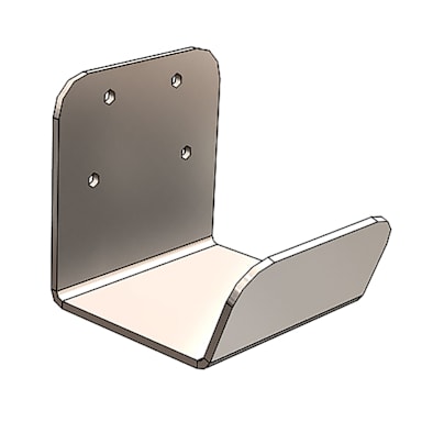 N. Wasserstrom F776220100N S/S Foot Pull Door Handle