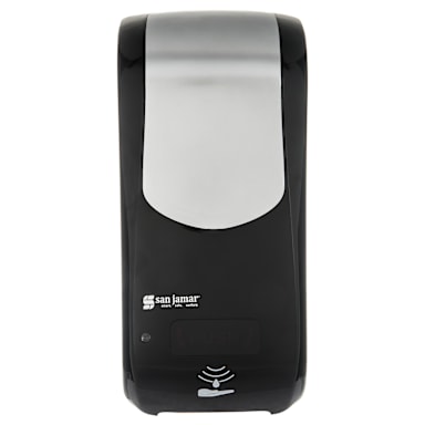 San Jamar SH970BKSS Rely Touchless Hybrid Soap Dispenser