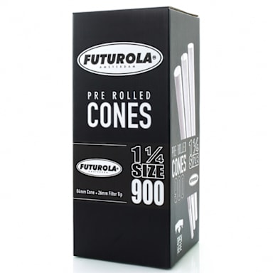 Futurola F02-Q084/26-CWN-X1 White 84/26 1-1/4" Sz Pre-Rolled Cone - 5400 / CS
