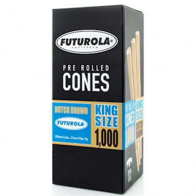 Futurola 109/21DBNOLO Brown 109/21 King Sz Pre-Rolled Cone - 6000 / CS